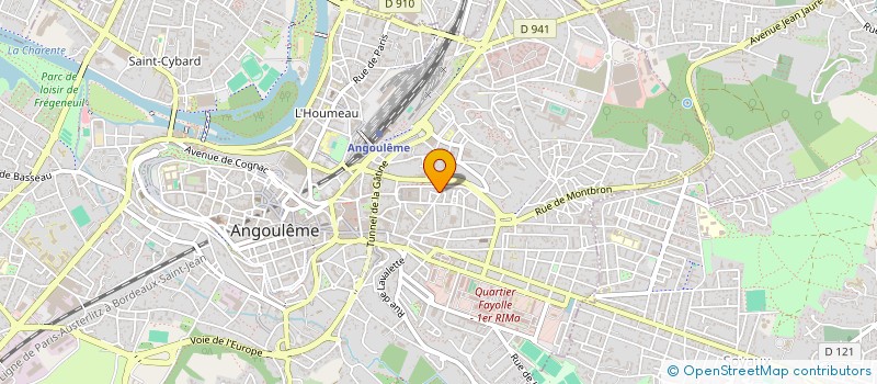 localisation de l'entreprise MONSIEUR FREDERIC MOREAU à ANGOULEME
