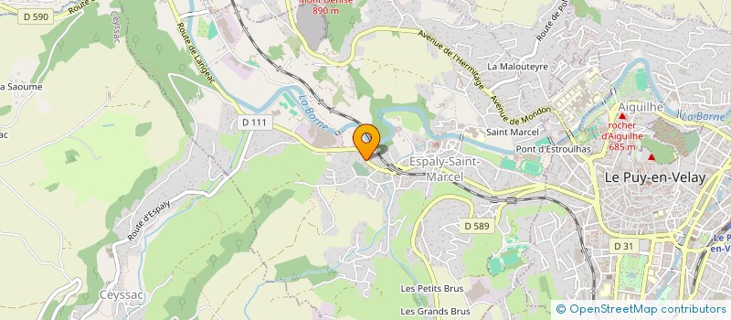 localisation de l'entreprise MONSIEUR FREDERIC MOREAU à ESPALY-SAINT-MARCEL