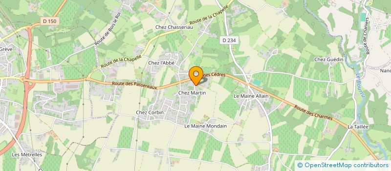 localisation de l'entreprise MONSIEUR FREDERIC MOREAU  CHANIERS