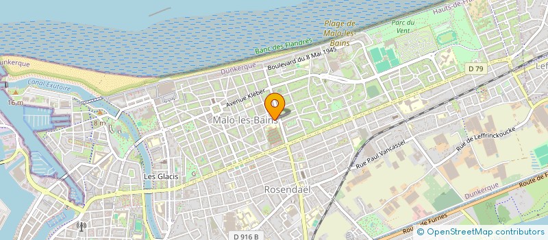 localisation de l'entreprise MONSIEUR FREDERIC MOREAU  DUNKERQUE