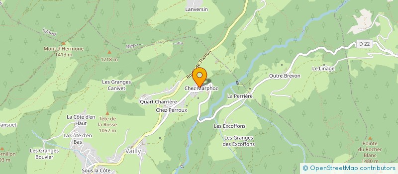 localisation de l'entreprise MONSIEUR FREDERIC MOREL-GUILLEMAZ  VAILLY