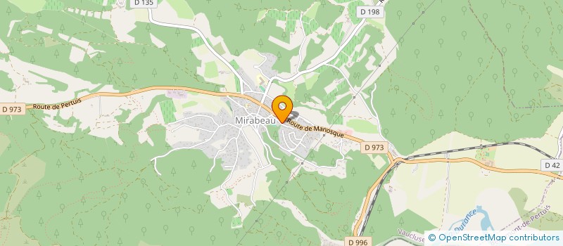 localisation de l'entreprise MONSIEUR FREDERIC MORELLON  MIRABEAU