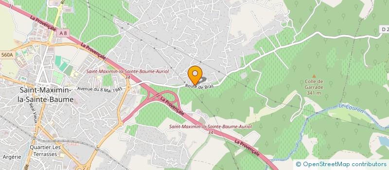 localisation de l'entreprise MONSIEUR FREDERIC MORGANTI à SAINT-MAXIMIN-LA-SAINTE-BAUME