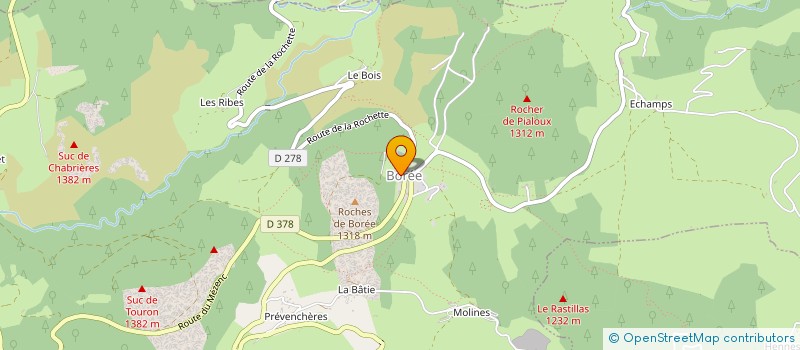 localisation de l'entreprise MONSIEUR FREDERIC MORTECRETTE  BOREE