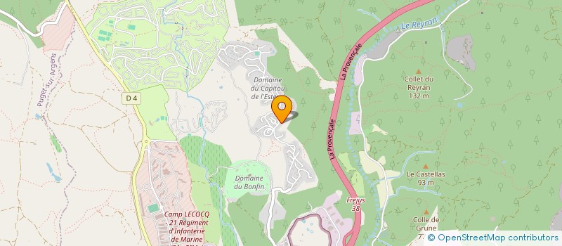 localisation de l'entreprise MONSIEUR FREDERIC MOTTE à FREJUS