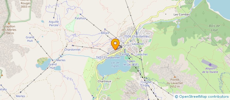 localisation de l'entreprise MONSIEUR FREDERIC MOTTEZ  TIGNES