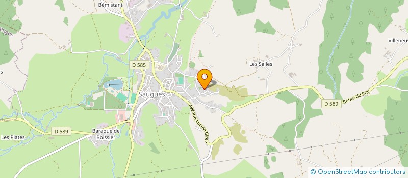 localisation de l'entreprise MONSIEUR FREDERIC MOUCHET  SAUGUES