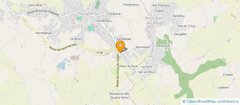 localisation de l'entreprise MONSIEUR FREDERIC MOUES à PLOUGASNOU