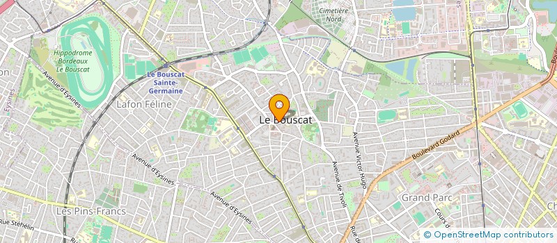 localisation de l'entreprise MONSIEUR FREDERIC MOULET à LE BOUSCAT