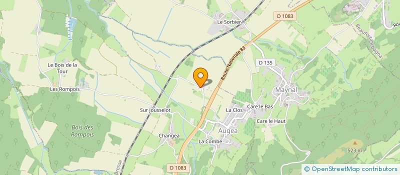 localisation de l'entreprise MONSIEUR FREDERIC MOUREAU  AUGEA