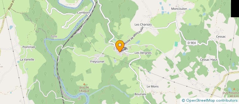 localisation de l'entreprise MONSIEUR FREDERIC MOURNETAS  ESTIVAUX