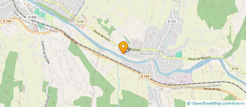 localisation de l'entreprise MONSIEUR FREDERIC MOUYON  AOUSTE-SUR-SYE