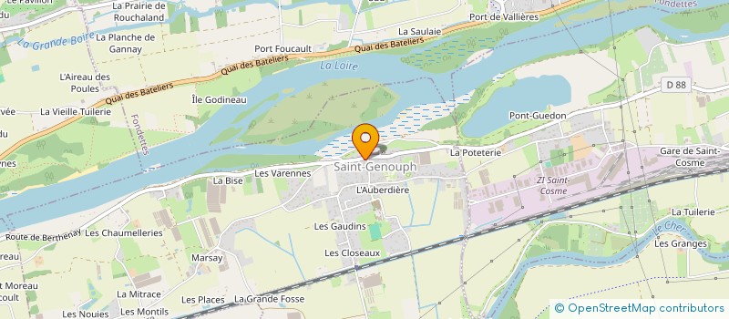 localisation de l'entreprise MONSIEUR FREDERIC MOUZAOUI  SAINT GENOUPH