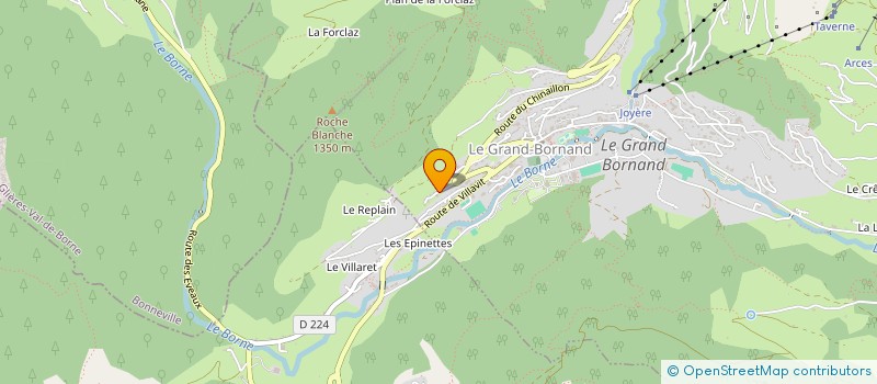 localisation de l'entreprise MONSIEUR FREDERIC MUHR  LE GRAND-BORNAND