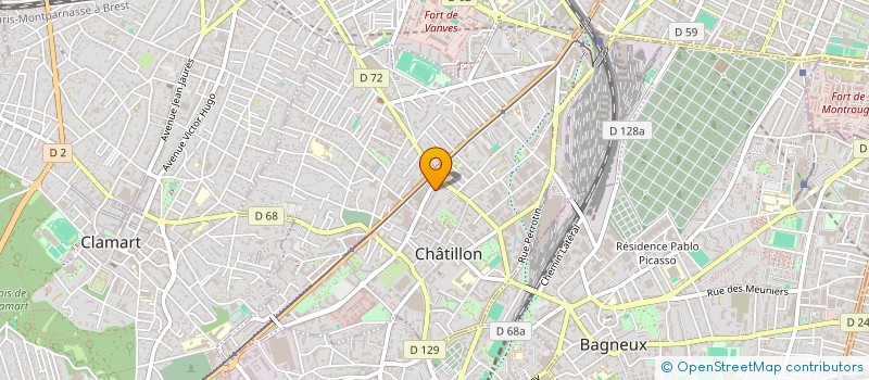 localisation de l'entreprise MONSIEUR FREDERIC MULLER  CHATILLON