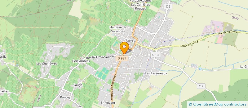 localisation de l'entreprise MONSIEUR FREDERIC MUTIN  GIVRY