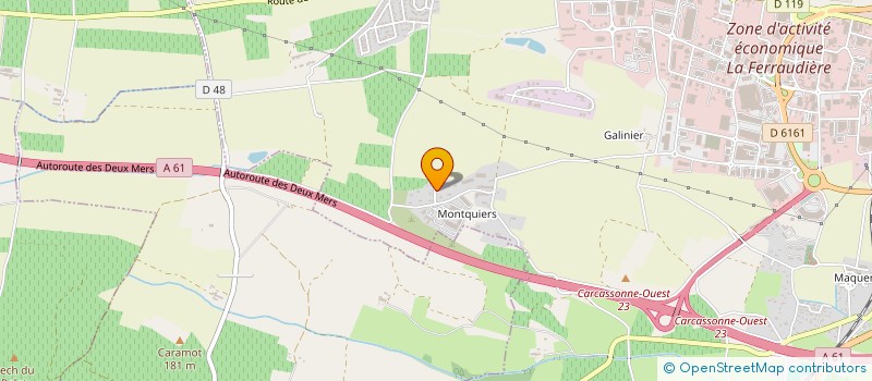 localisation de l'entreprise MONSIEUR FREDERIC NAPOLITANO  CARCASSONNE