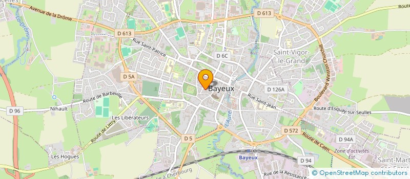 localisation de l'entreprise MONSIEUR FREDERIC NATIVELLE à BAYEUX