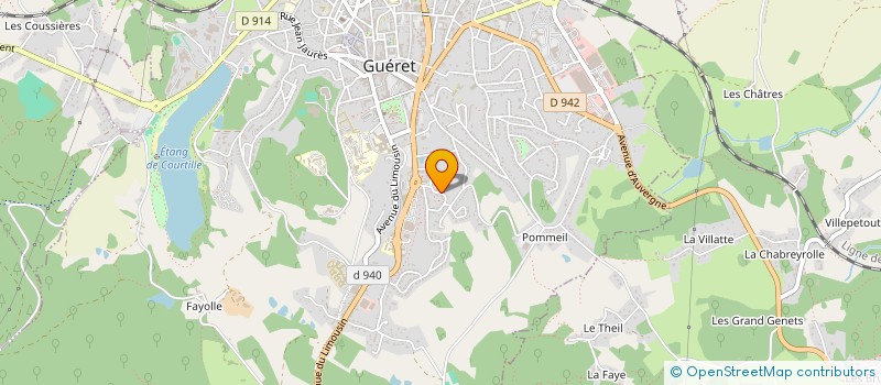 localisation de l'entreprise MONSIEUR FREDERIC NAVARRE à GUERET