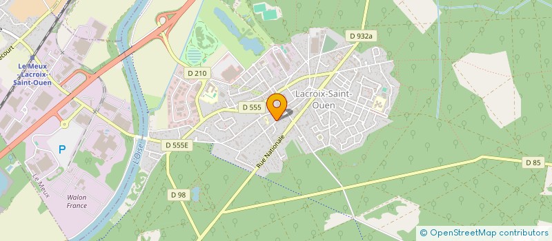 localisation de l'entreprise MONSIEUR FREDERIC NEF  LACROIX-SAINT-OUEN