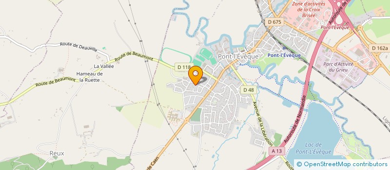 localisation de l'entreprise MONSIEUR FREDERIC NEGRE  PONT L'EVEQUE