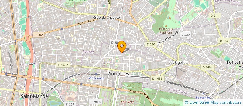 localisation de l'entreprise MONSIEUR FREDERIC NEYRINCK  VINCENNES