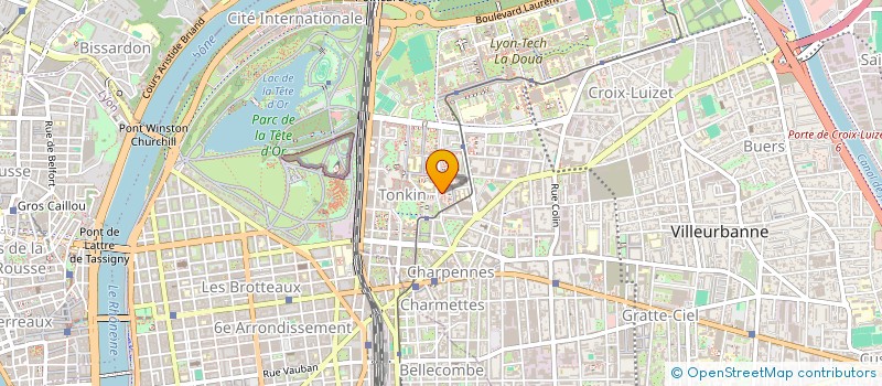 localisation de l'entreprise MONSIEUR FREDERIC NGABONZIZA  VILLEURBANNE