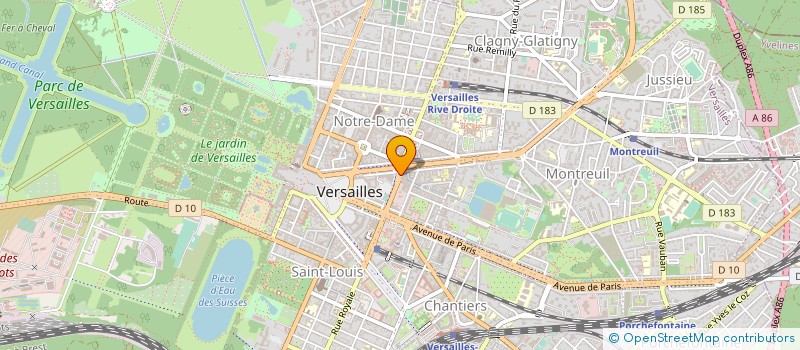 localisation de l'entreprise MONSIEUR FREDERIC NICOLAS à VERSAILLES