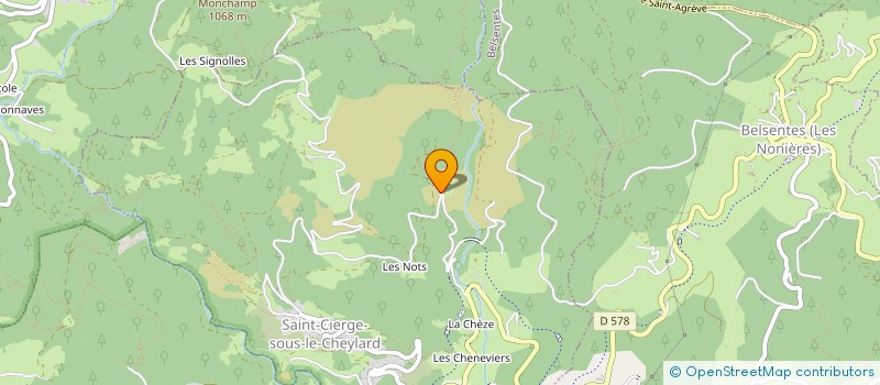 localisation de l'entreprise MONSIEUR FREDERIC NICOLET  SAINT-CIERGE-SOUS-LE-CHEYLARD