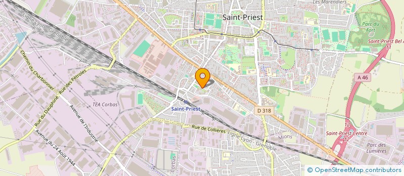 localisation de l'entreprise MONSIEUR FREDERIC NICOLINI  SAINT-PRIEST