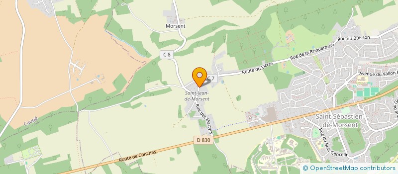 localisation de l'entreprise MONSIEUR FREDERIC NILLOT  SAINT-SEBASTIEN-DE-MORSENT