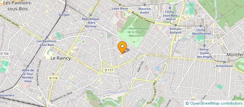 localisation de l'entreprise MONSIEUR FREDERIC NOBIN à CLICHY-SOUS-BOIS