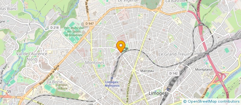localisation de l'entreprise MONSIEUR FREDERIC NOEL à LIMOGES