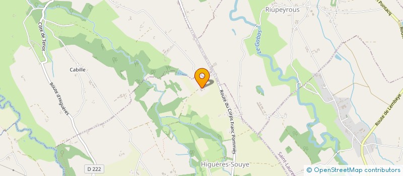 localisation de l'entreprise MONSIEUR FREDERIC NOIR  HIGUERES-SOUYE