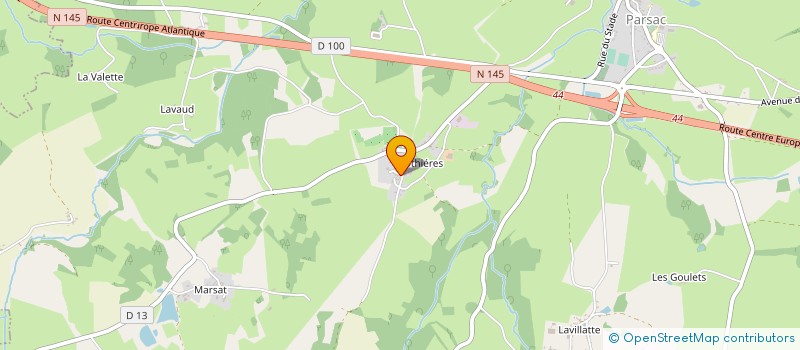 localisation de l'entreprise MONSIEUR FREDERIC NOIZAT  PARSAC-RIMONDEIX