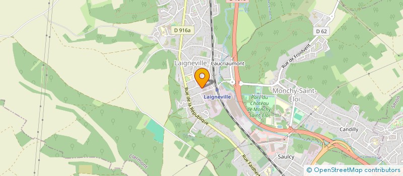 localisation de l'entreprise MONSIEUR FREDERIC NORMAND  LAIGNEVILLE