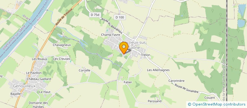 localisation de l'entreprise MONSIEUR FREDERIC NOTTEAU DELAIGUE  PEYZIEUX-SUR-SAONE