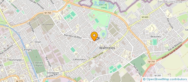 localisation de l'entreprise MONSIEUR FREDERIC NOTTEBAERT à WATTRELOS