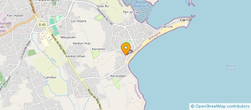 localisation de l'entreprise MONSIEUR FREDERIC NOURY  FOUESNANT