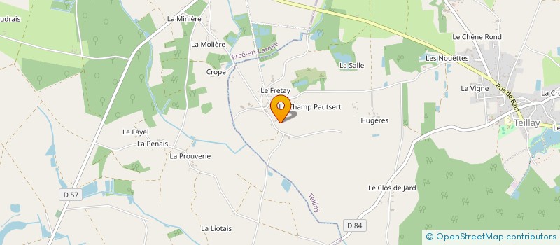 localisation de l'entreprise MONSIEUR FREDERIC OFFERT  ERCE-EN-LAMEE