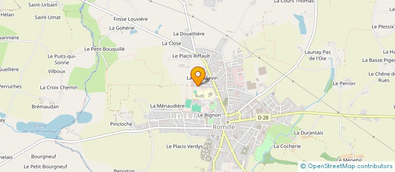 localisation de l'entreprise MONSIEUR FREDERIC OLIVIER  ROMILLE