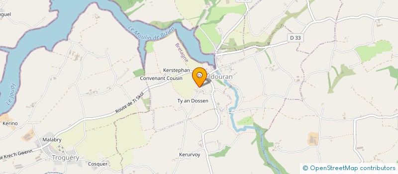 localisation de l'entreprise MONSIEUR FREDERIC OLLIVIER  LA ROCHE-JAUDY