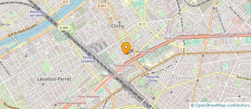 localisation de l'entreprise MONSIEUR FREDERIC OLLIVIER à CLICHY