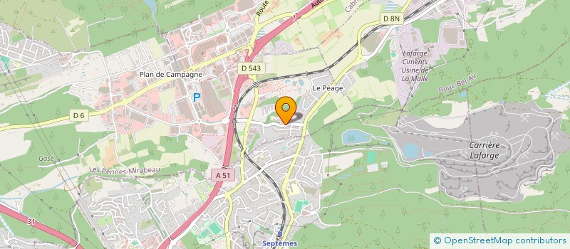 localisation de l'entreprise MONSIEUR FREDERIC OLLIVIER  LES PENNES-MIRABEAU