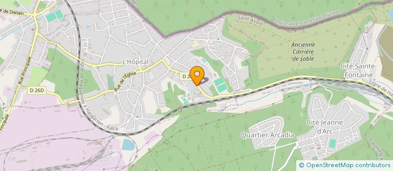 localisation de l'entreprise MONSIEUR FREDERIC OMELJANCZYK  L'HOPITAL