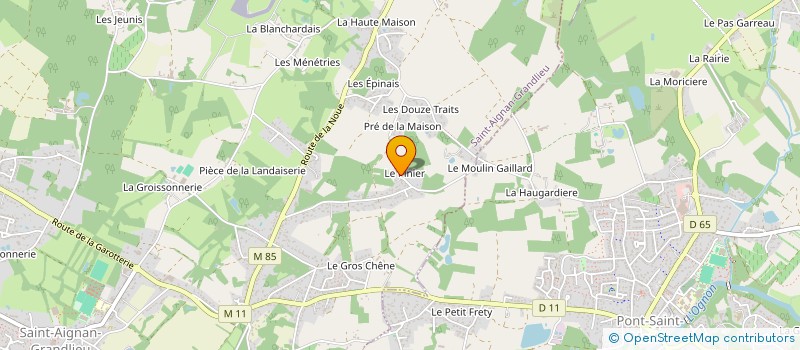 localisation de l'entreprise MONSIEUR FREDERIC ORANGE  SAINT-AIGNAN-GRANDLIEU