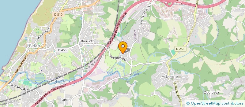 localisation de l'entreprise MONSIEUR FREDERIC OSSANT à BIDART