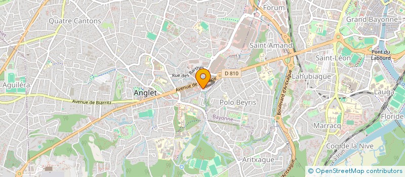 localisation de l'entreprise MONSIEUR FREDERIC OXOBY  ANGLET