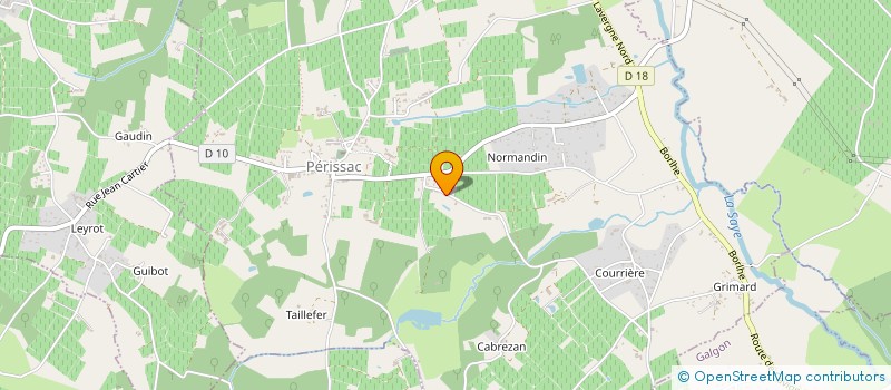 localisation de l'entreprise MONSIEUR FREDERIC OZANE à PERISSAC