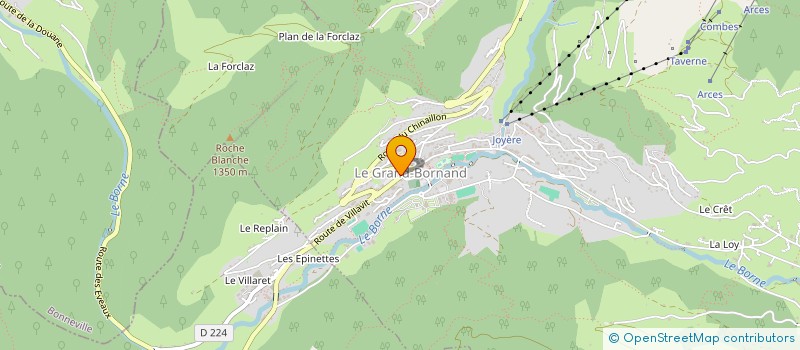 localisation de l'entreprise MONSIEUR FREDERIC PACLET  LE GRAND-BORNAND